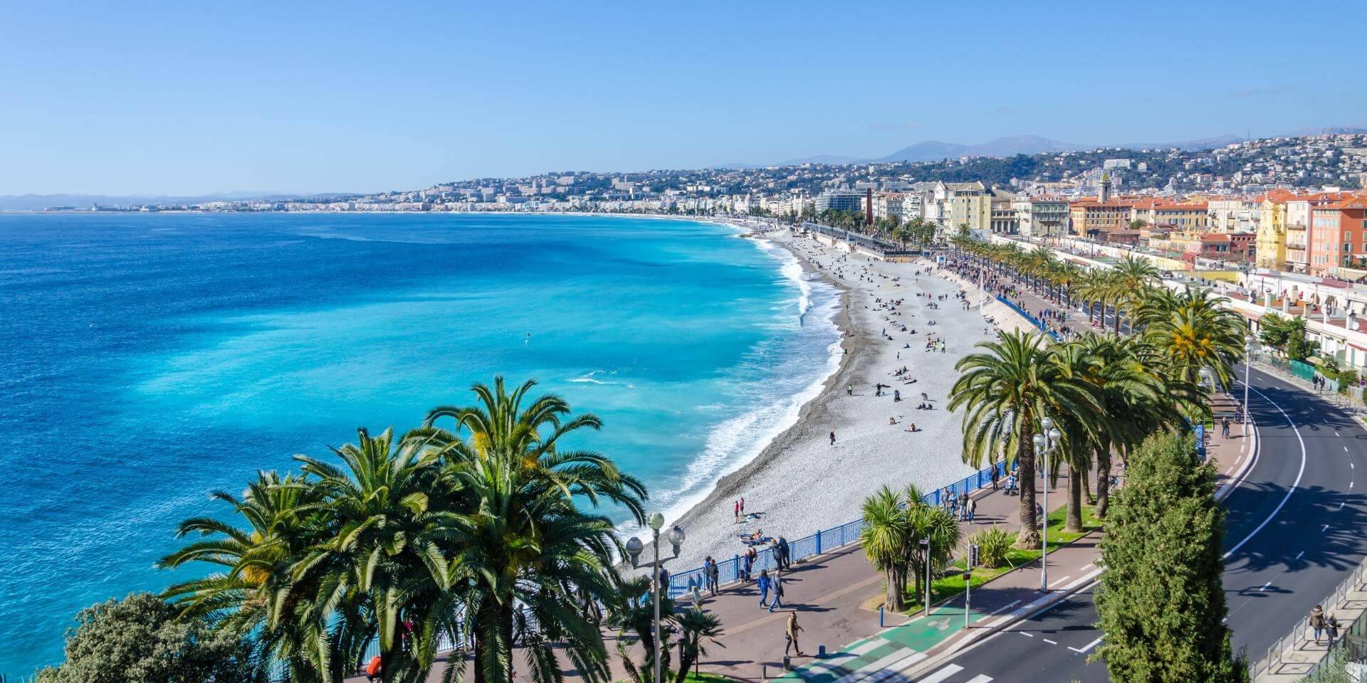 Nice French Riviera sunset
